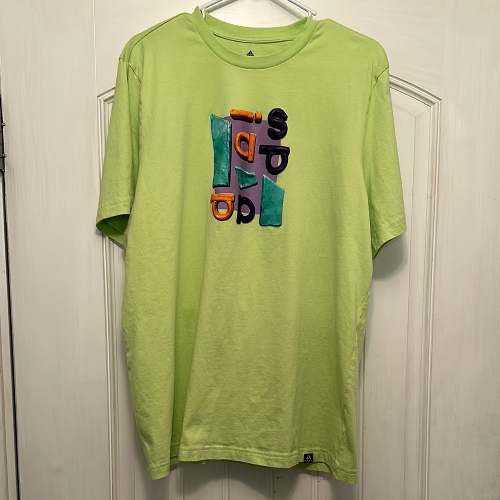 Green XL Adidas Graphic Tee